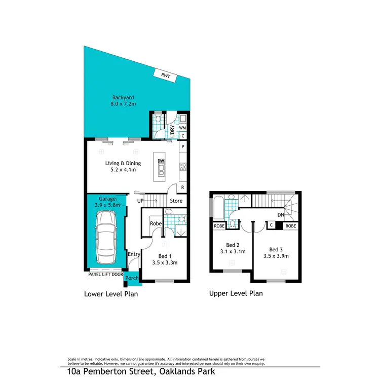 Floorplan of Homely townhouse listing, 10a Pemberton Street, Oaklands Park SA 5046