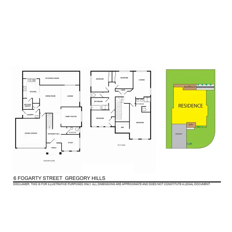Floorplan of Homely house listing, 6 Fogarty Street, Gregory Hills NSW 2557