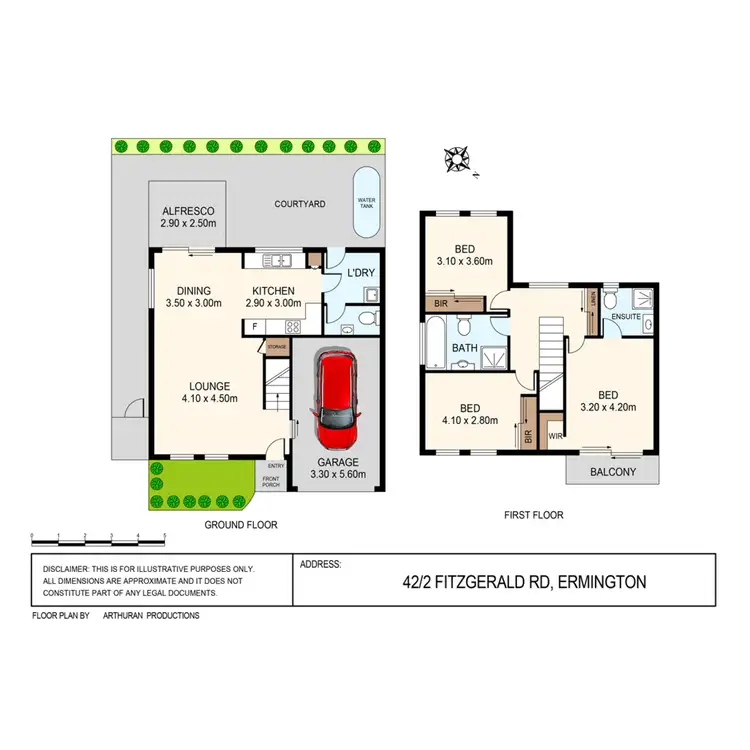 Floorplan of Homely townhouse listing, 42/2 Fitzgerald Road, Ermington NSW 2115