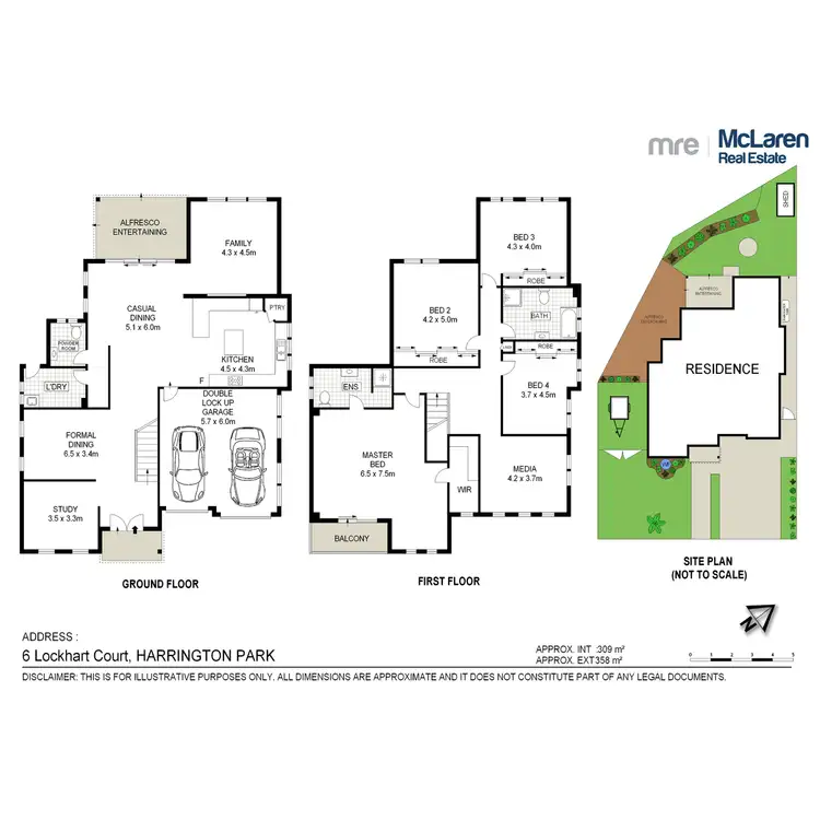 Floorplan of Homely house listing, 6 Lockhart Court, Harrington Park NSW 2567