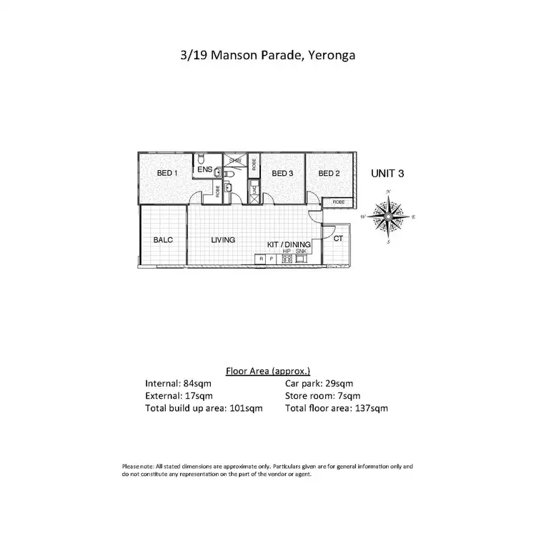 Floorplan of Homely unit listing, 3/19 Manson Parade, Yeronga QLD 4104