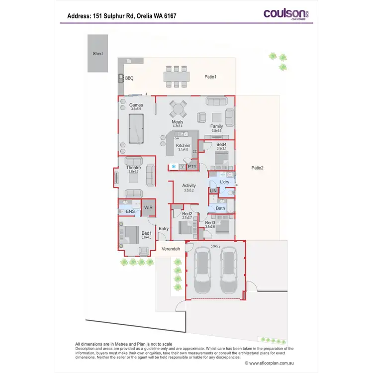 Floorplan of Homely house listing, 151 Sulphur Road, Orelia WA 6167