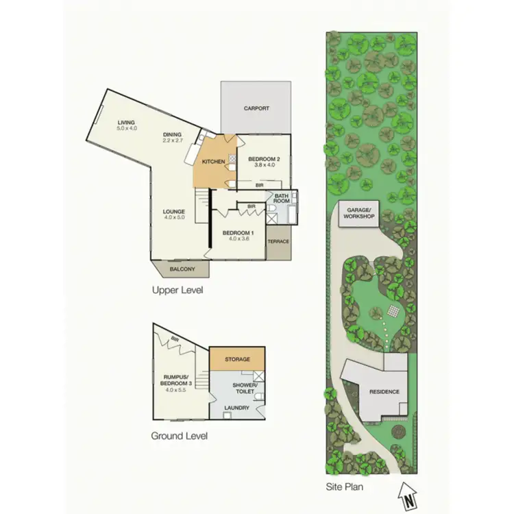 Floorplan of Homely house listing, 13 Ellerina Road, Mount Martha VIC 3934