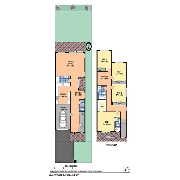 Floorplan of Homely semi-detached listing, 16a Antwerp Street, Auburn NSW 2144
