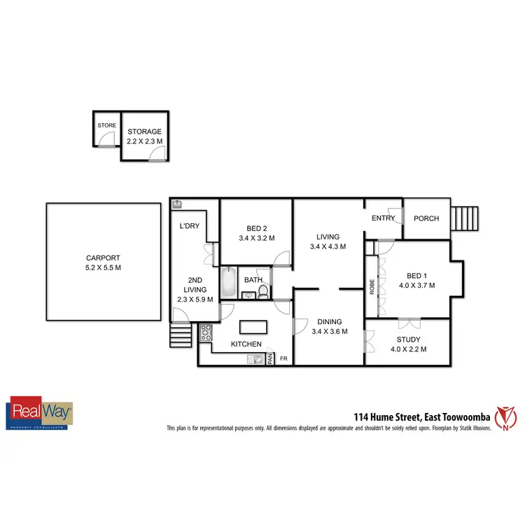 Floorplan of Homely house listing, 20 Groom Street, East Toowoomba QLD 4350