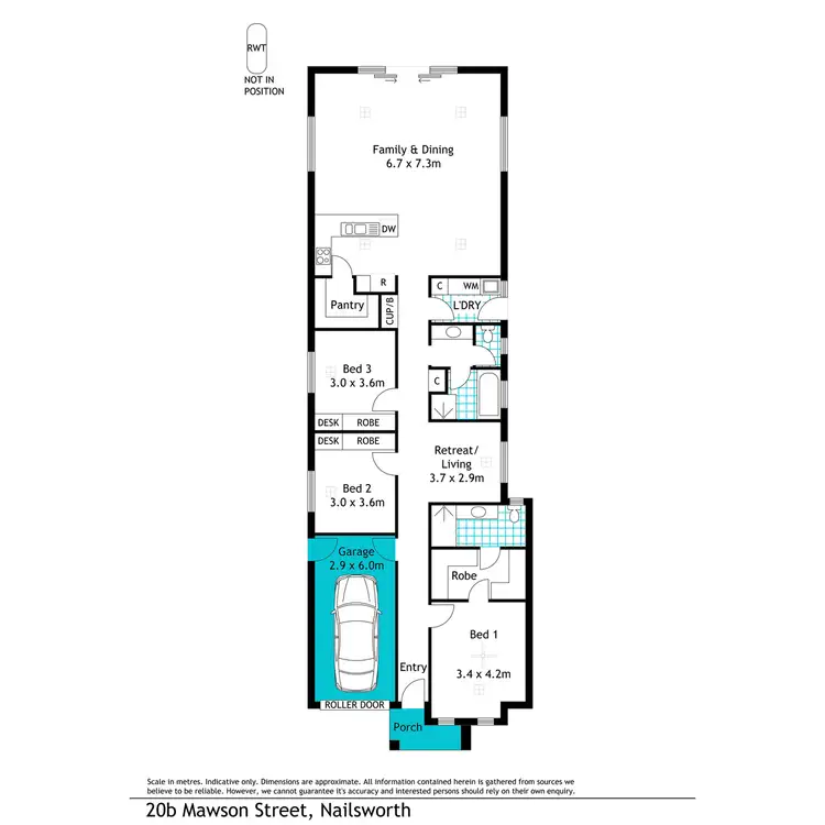 Floorplan of Homely house listing, 20B Mawson Street, Nailsworth SA 5083