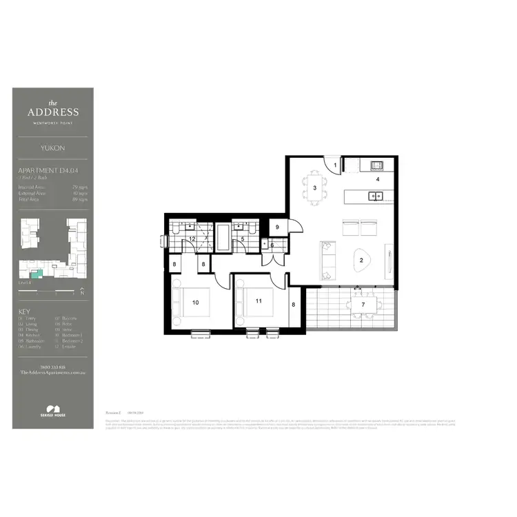 Floorplan of Homely apartment listing, 404/19 Verona Drive, Wentworth Point NSW 2127