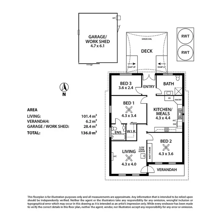 Floorplan of Homely house listing, 4 Fennell Avenue, Strathalbyn SA 5255