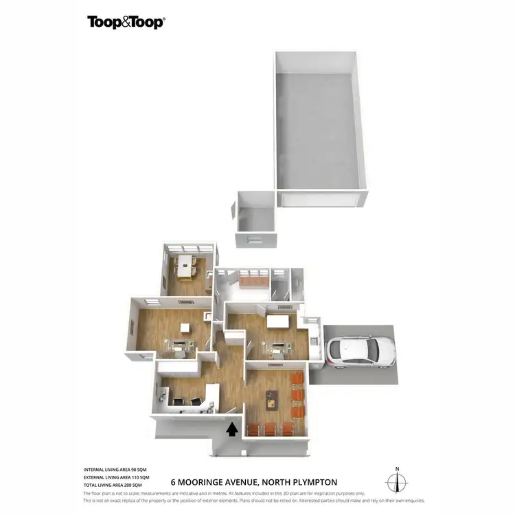 Floorplan of Homely house listing, 6 Mooringe Avenue, North Plympton SA 5037