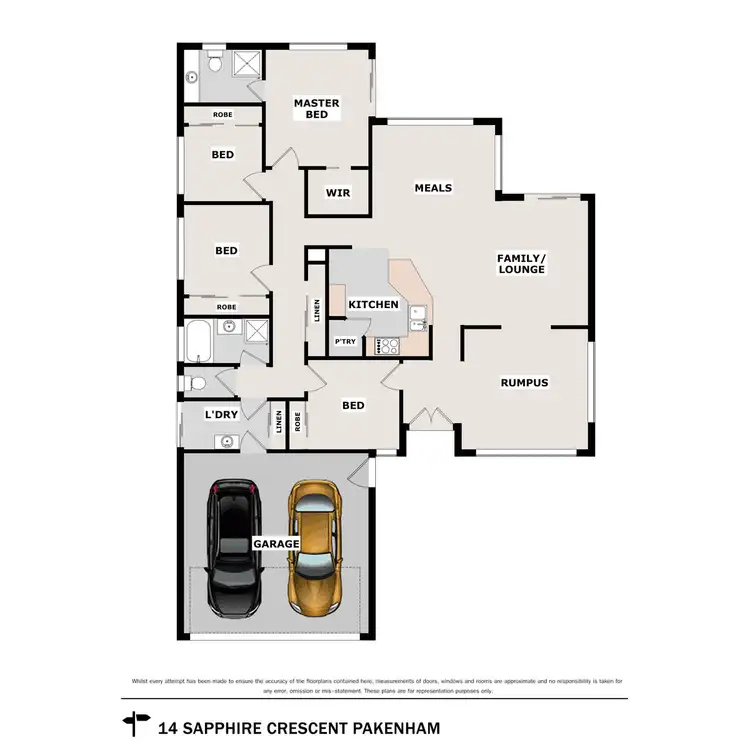 Floorplan of Homely house listing, 14 Sapphire Crescent, Pakenham VIC 3810