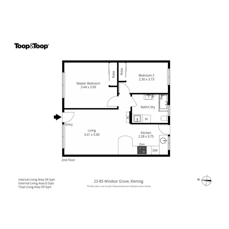 Floorplan of Homely unit listing, 23/85 Windsor Grove, Klemzig SA 5087