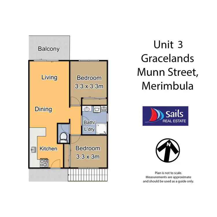 Floorplan of Homely unit listing, 3/32-34 Munn Street, Merimbula NSW 2548