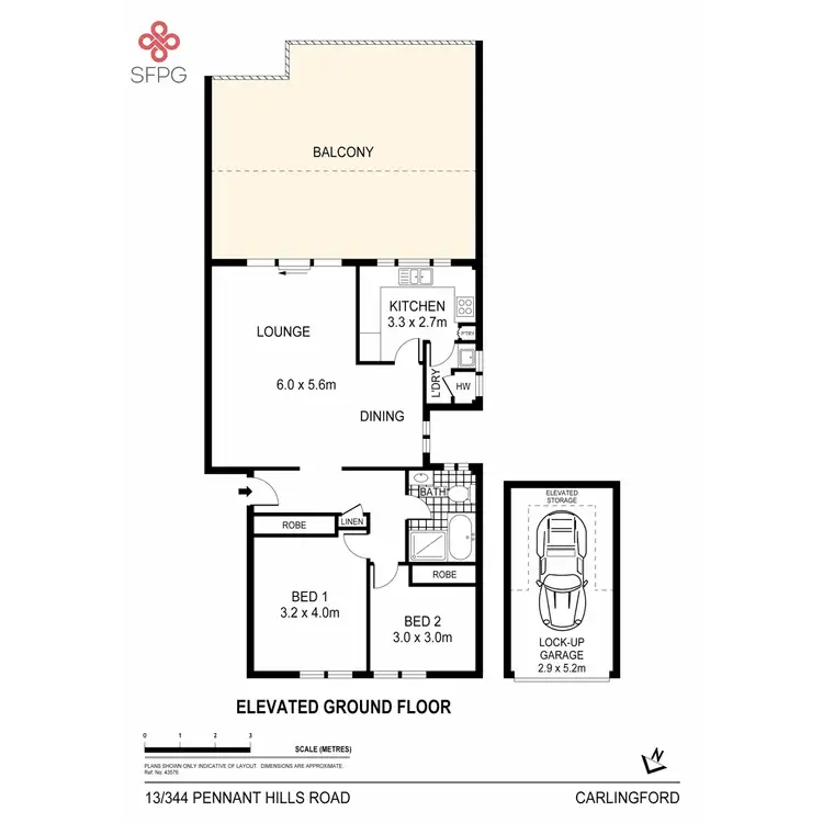 Floorplan of Homely apartment listing, 13/344 Pennant Hills Road, Carlingford NSW 2118