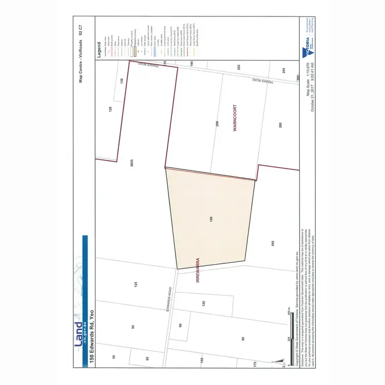 Floorplan of Homely rural property listing, 150 Edwards Road, Yeo VIC 3249