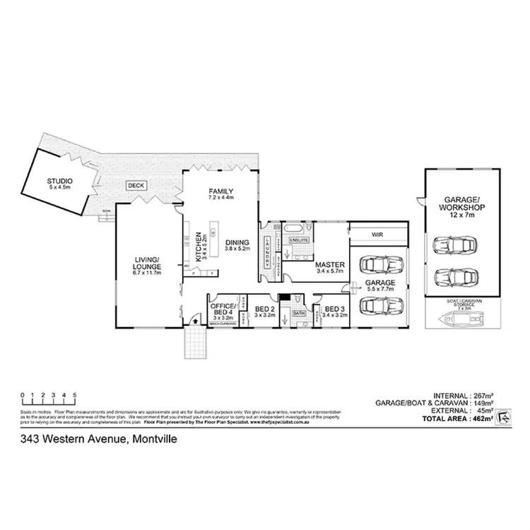 Floorplan of Homely house listing, 343 Western Avenue, Montville QLD 4560
