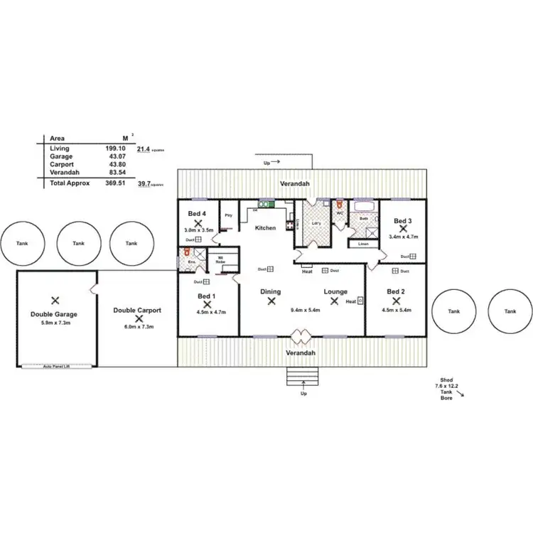 Floorplan of Homely house listing, Address available on request