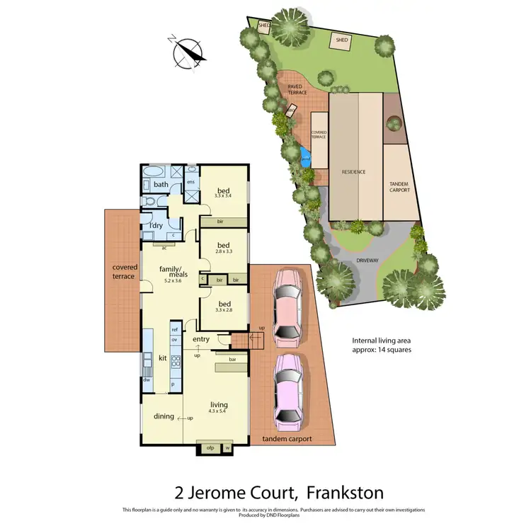 Floorplan of Homely house listing, 2 Jerome Court, Frankston VIC 3199