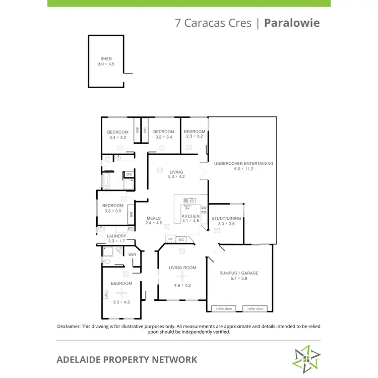 Floorplan of Homely house listing, 7 Caracas Crescent, Paralowie SA 5108