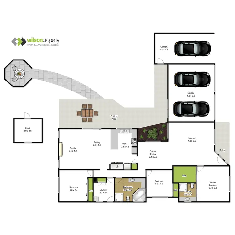 Floorplan of Homely house listing, 6 Blackwood Close, Traralgon VIC 3844