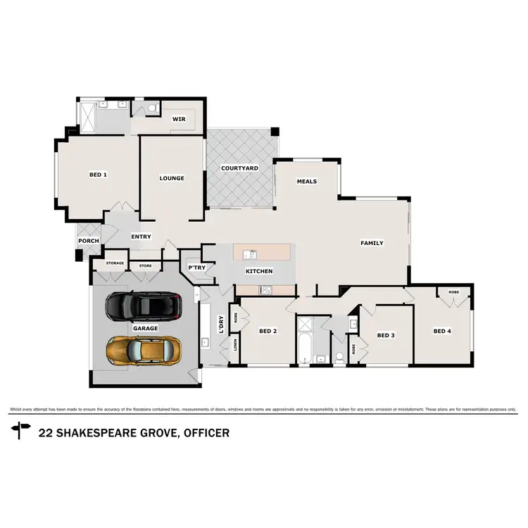 Floorplan of Homely house listing, 22 Shakespeare Grove, Officer VIC 3809