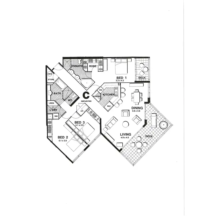 Floorplan of Homely unit listing, 101/42 Ferry Street, Kangaroo Point QLD 4169
