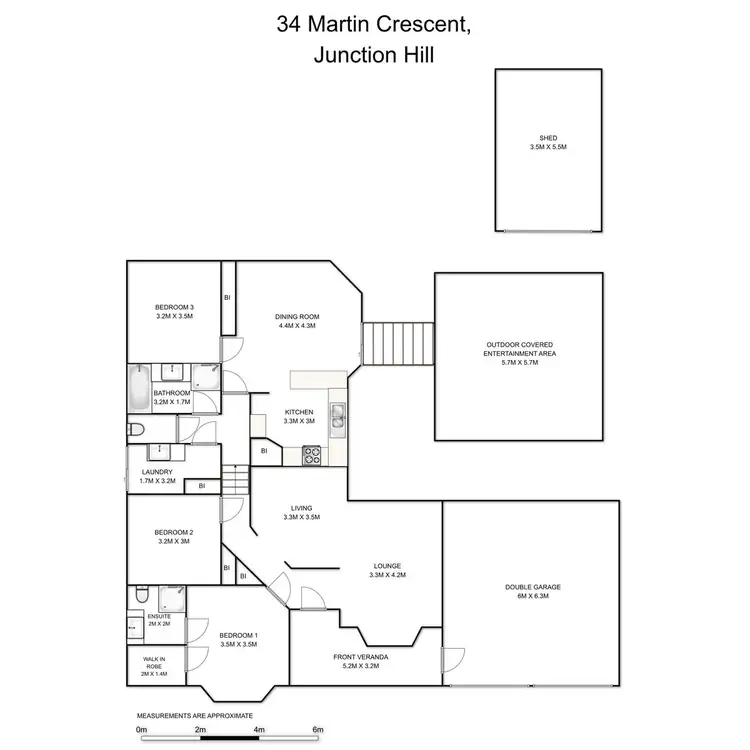 Floorplan of Homely house listing, 34 Martin Crescent, Junction Hill NSW 2460