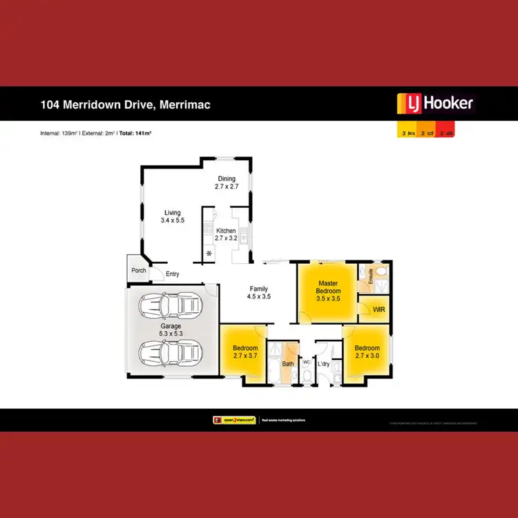Floorplan of Homely house listing, 104 Merridown Drive, Merrimac QLD 4226