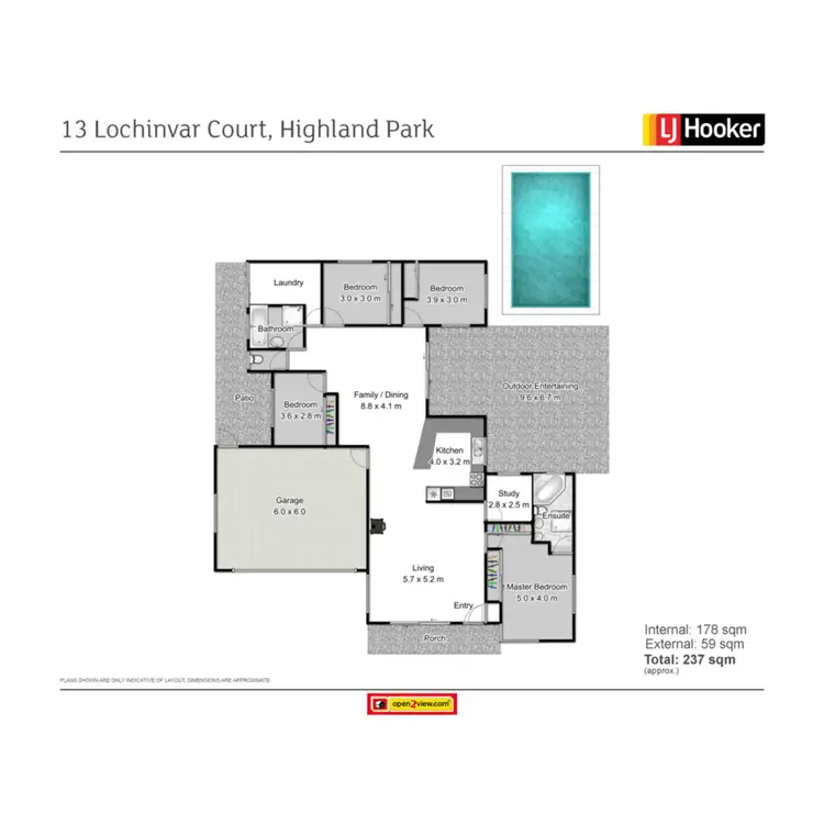 Floorplan of Homely house listing, 13 Lochinvar Court, Highland Park QLD 4211