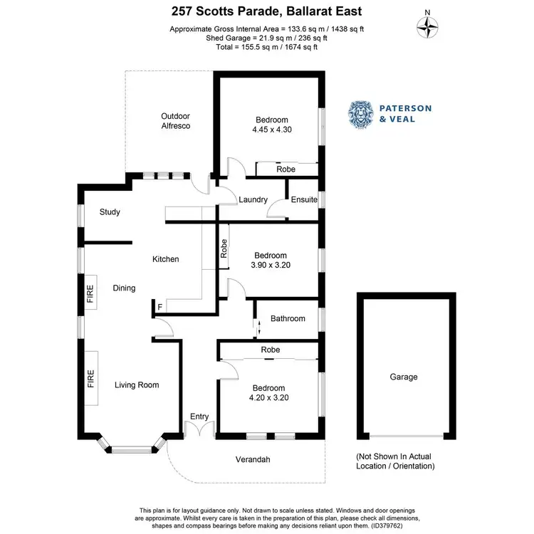 Floorplan of Homely house listing, 257 Scott Parade, Brown Hill VIC 3350