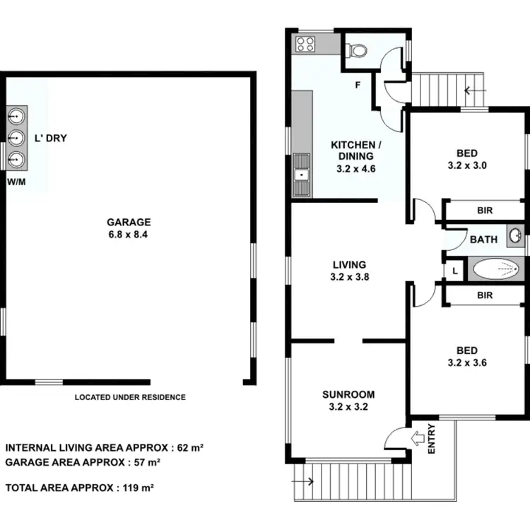 Floorplan of Homely house listing, 55 Cameron Street, Fairfield QLD 4103