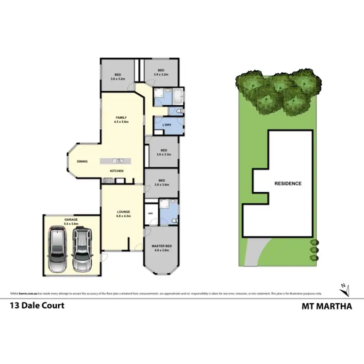 Floorplan of Homely house listing, 13 Dale Court, Mount Martha VIC 3934
