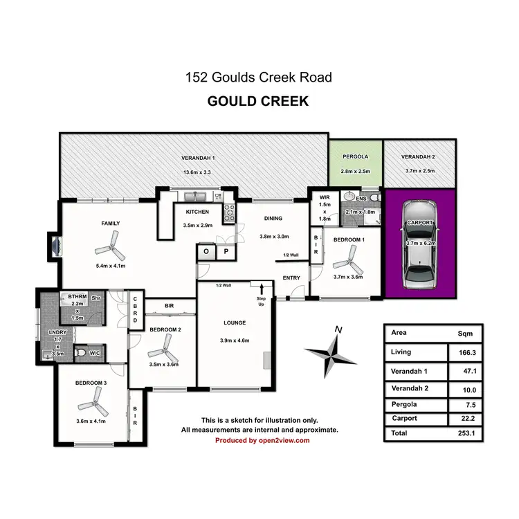 Floorplan of Homely house listing, 152 Goulds Creek Road, One Tree Hill SA 5114