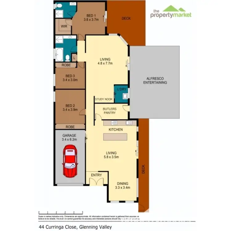 Floorplan of Homely rural property listing, 44 Curringa Close, Glenning Valley NSW 2261