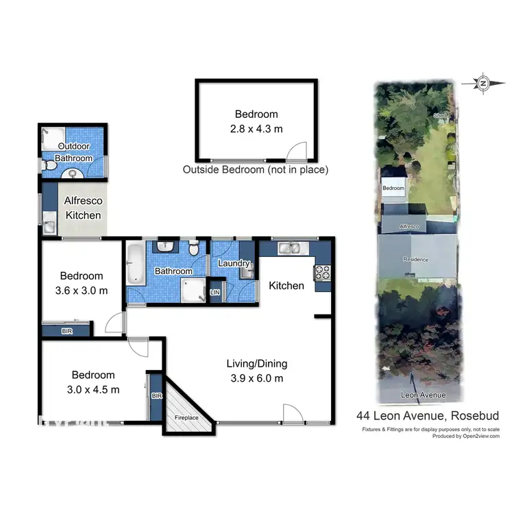 Floorplan of Homely house listing, 44 Leon Avenue, Rosebud VIC 3939