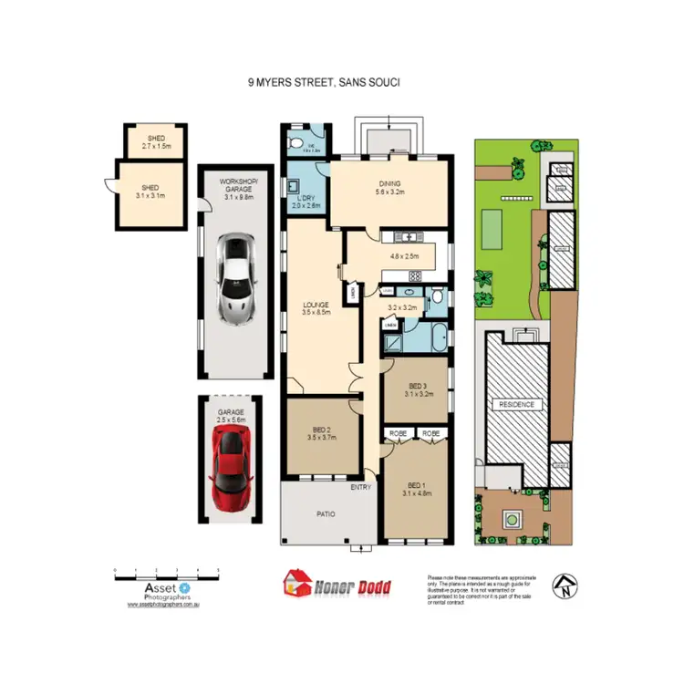 Floorplan of Homely house listing, 9 Myers Street, Sans Souci NSW 2219