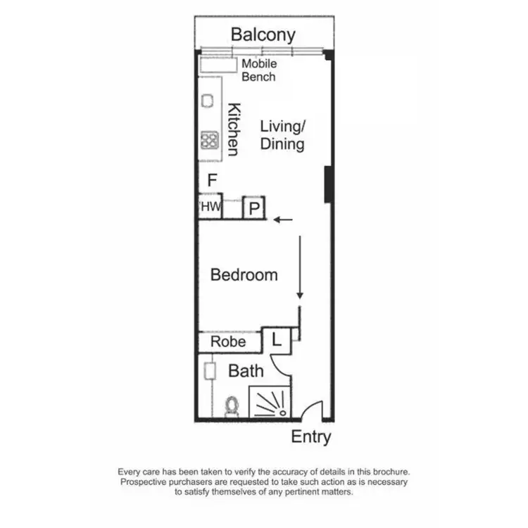 Floorplan of Homely apartment listing, 1805/280 Spencer Street, Melbourne VIC 3000