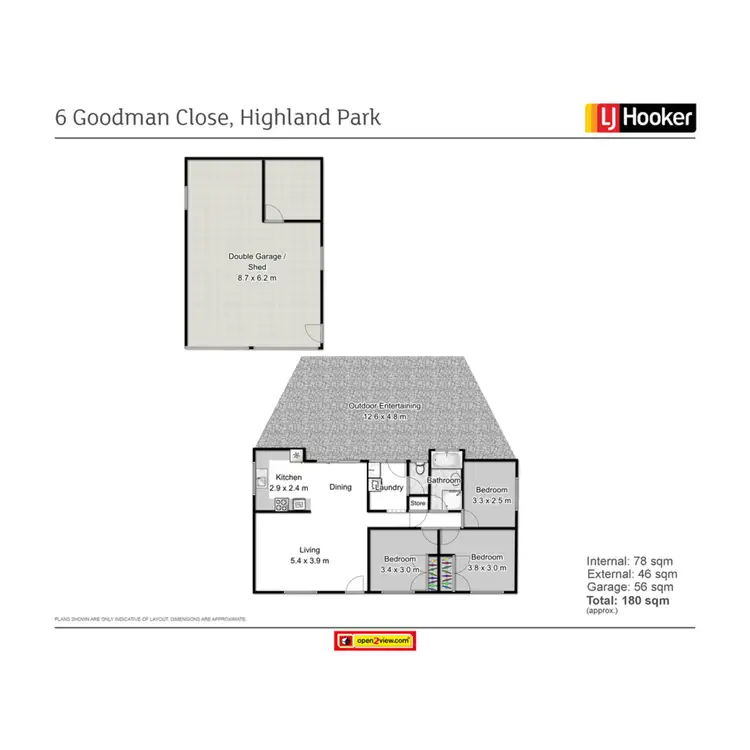 Floorplan of Homely house listing, 6 Goodman Close, Highland Park QLD 4211