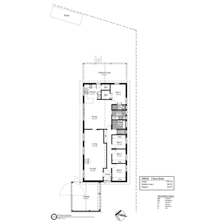 Floorplan of Homely house listing, 3 Dove Street, Mount Austin NSW 2650