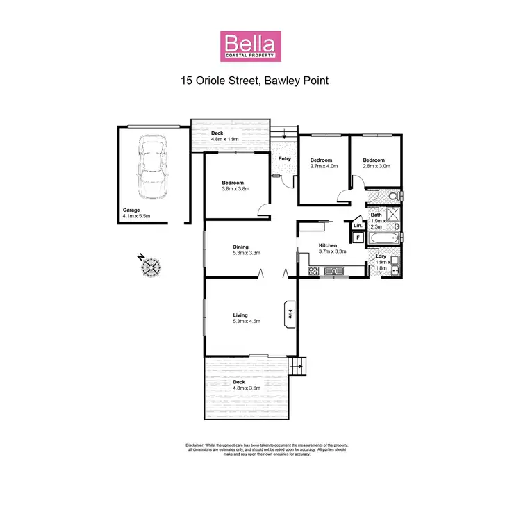 Floorplan of Homely house listing, 15 Oriole Street, Bawley Point NSW 2539
