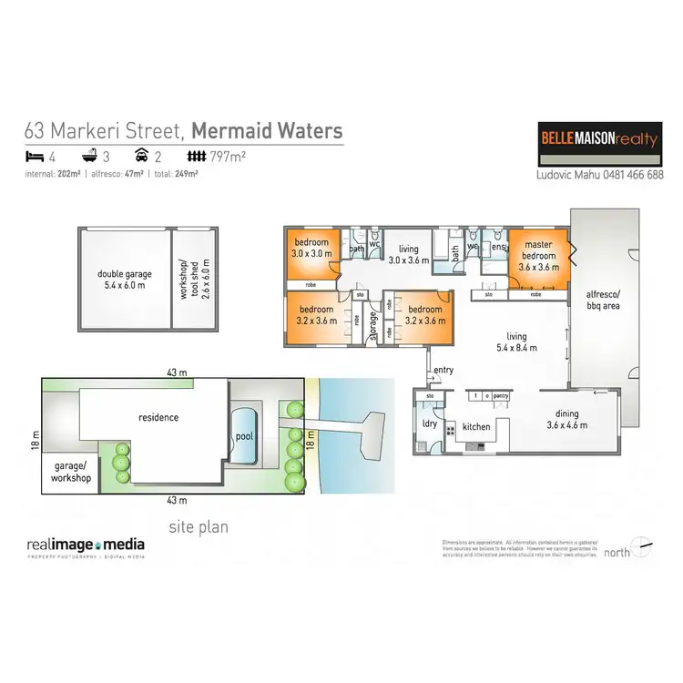Floorplan of Homely house listing, 63 Markeri Street, Mermaid Waters QLD 4218