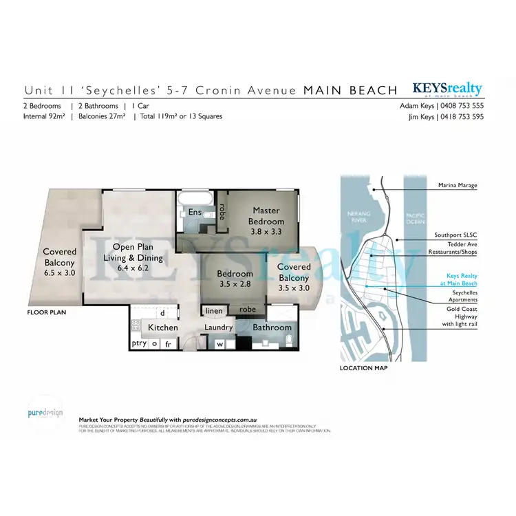 Floorplan of Homely apartment listing, Seychelles, 5 Cronin Avenue, Main Beach QLD 4217