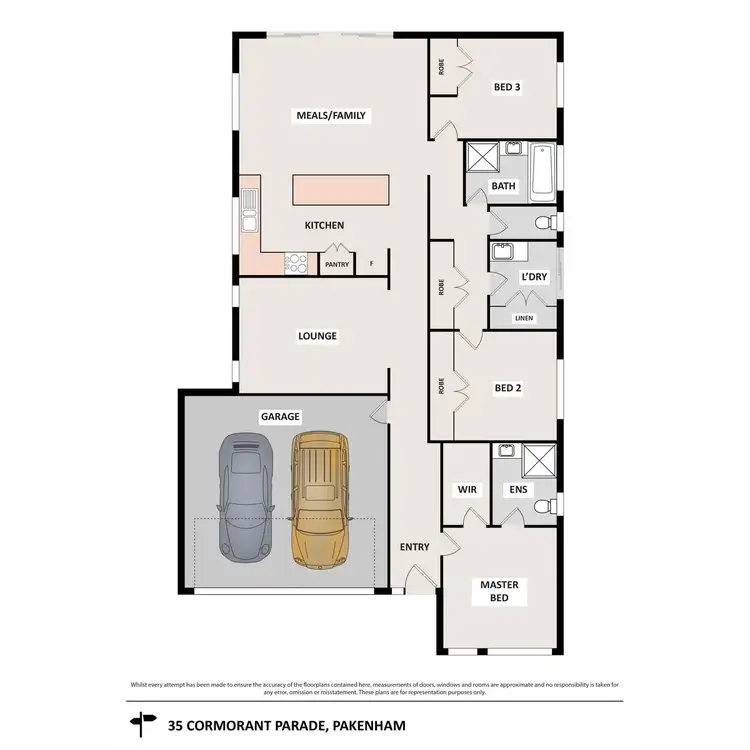 Floorplan of Homely house listing, 35 Cormorant Parade, Pakenham VIC 3810