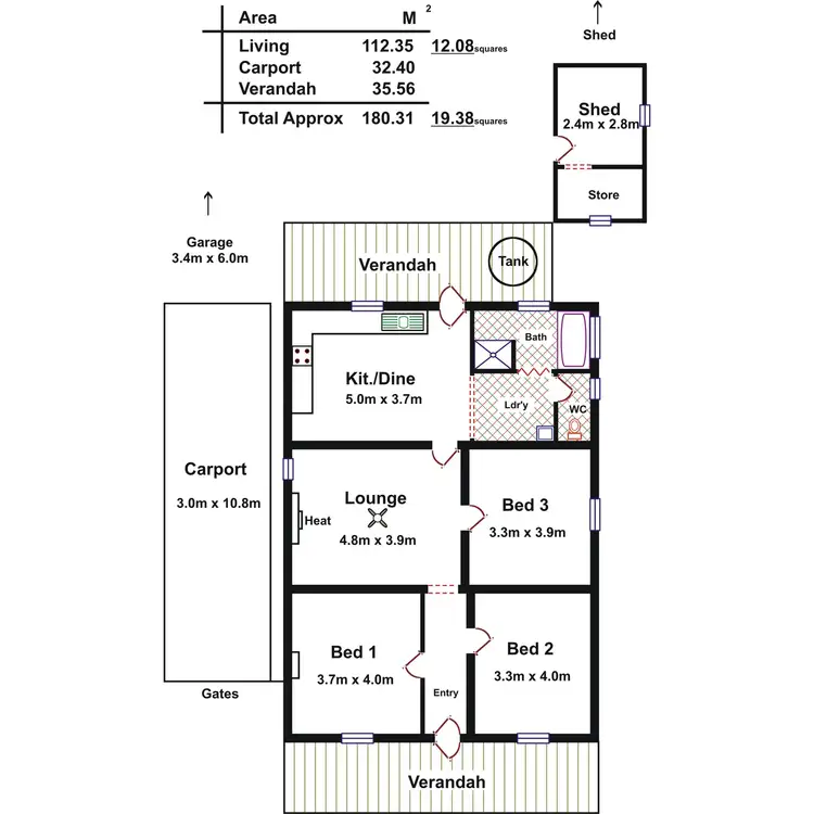 Floorplan of Homely house listing, Address available on request
