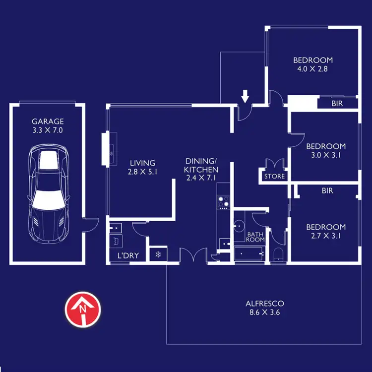 Floorplan of Homely house listing, 18 Lucas Street, Newcomb VIC 3219