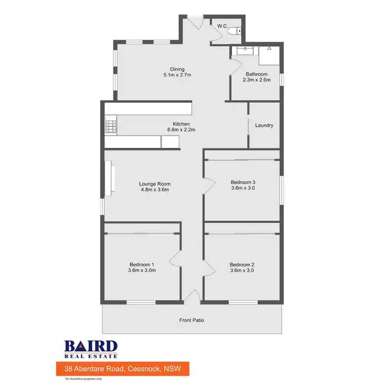 Floorplan of Homely house listing, 38 Aberdare Road, Cessnock NSW 2325