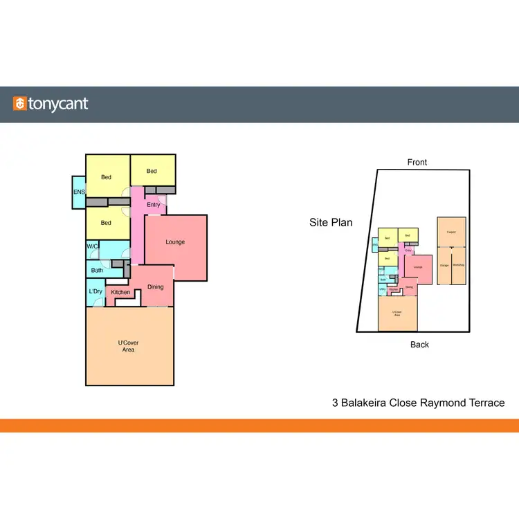 Floorplan of Homely house listing, 3 Balakeira Close, Raymond Terrace NSW 2324