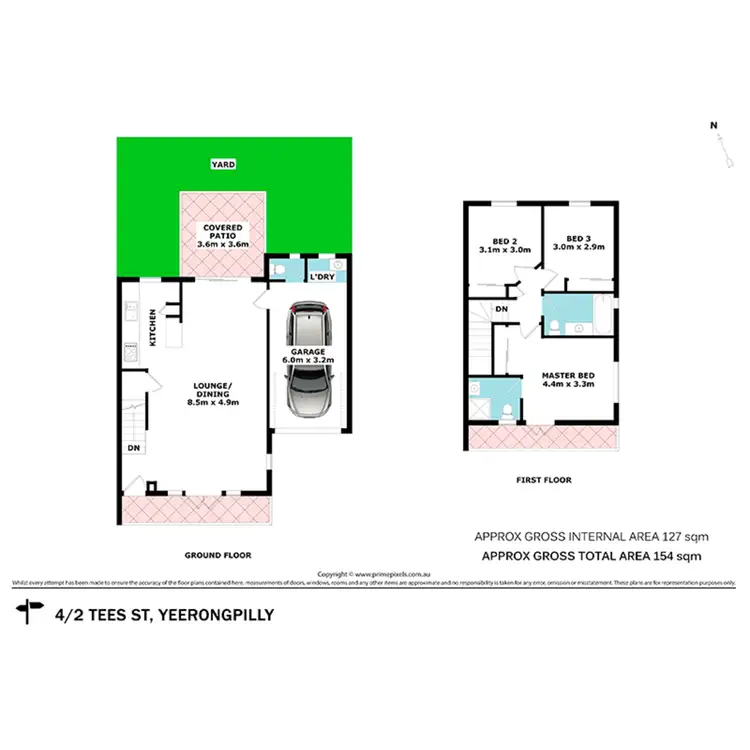 Floorplan of Homely townhouse listing, 4/2 Tees Street, Yeerongpilly QLD 4105