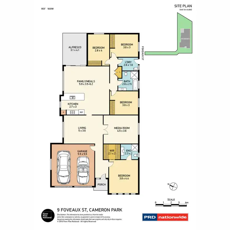 Floorplan of Homely house listing, 9 Foveaux Street, Cameron Park NSW 2285