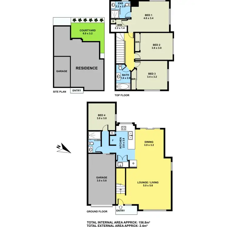 Floorplan of Homely townhouse listing, 2/85 Waverley Street, Annerley QLD 4103
