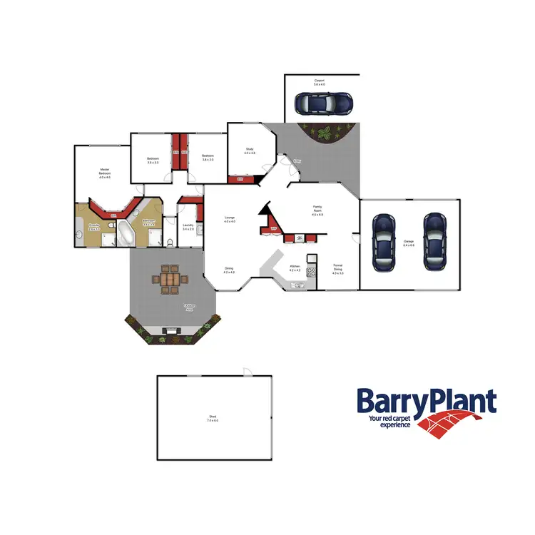 Floorplan of Homely house listing, 9 Coffey Court, Traralgon VIC 3844